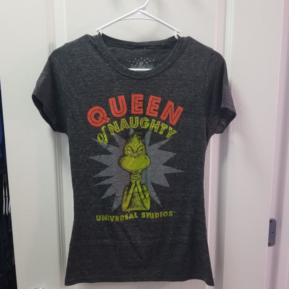 Grinch t shirt Queen of Naughty